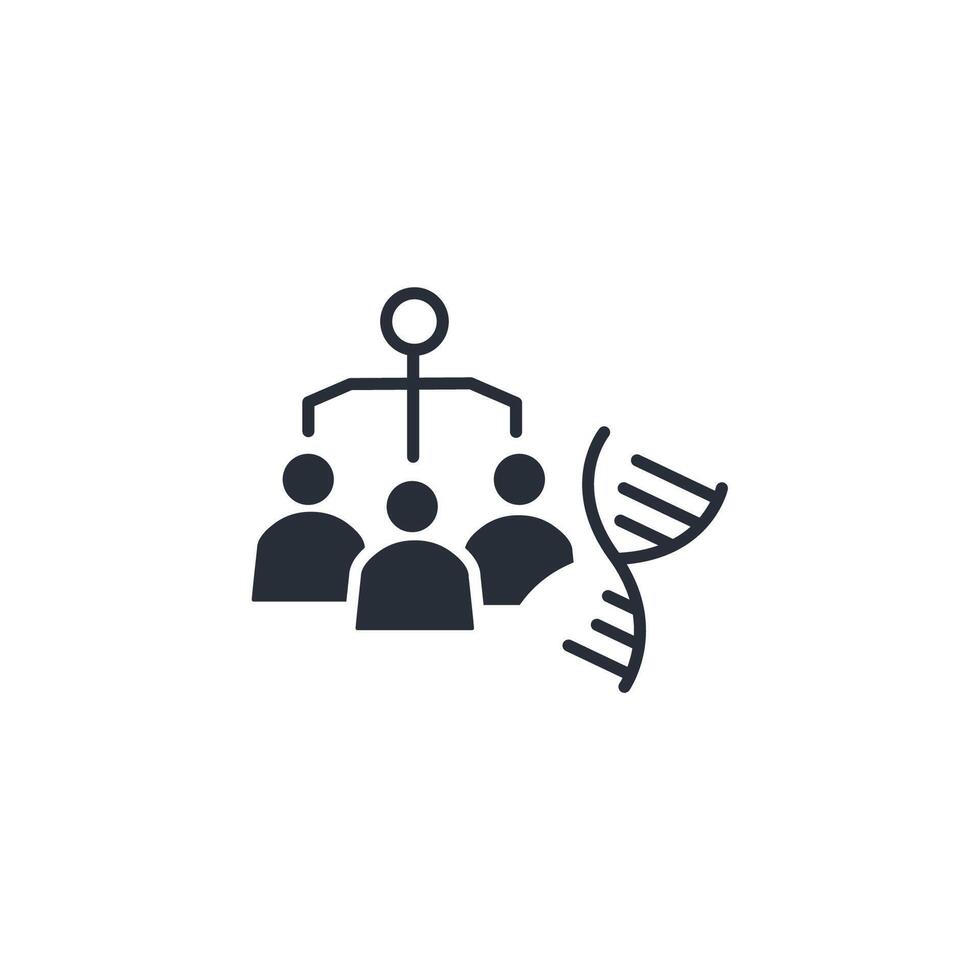 heredity icon. .Editable stroke.linear style sign for use web design,logo.Symbol illustration. vector