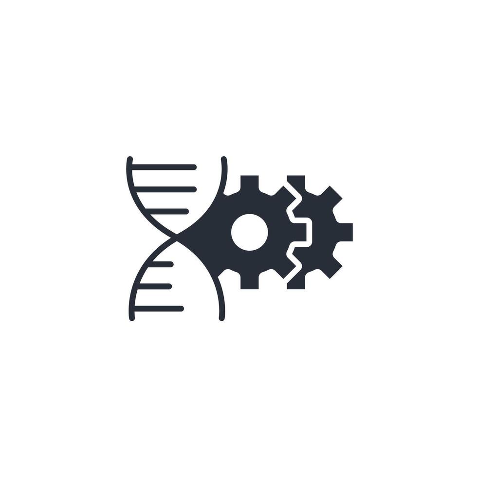 gene therapy icon. .Editable stroke.linear style sign for use web design,logo.Symbol illustration. vector