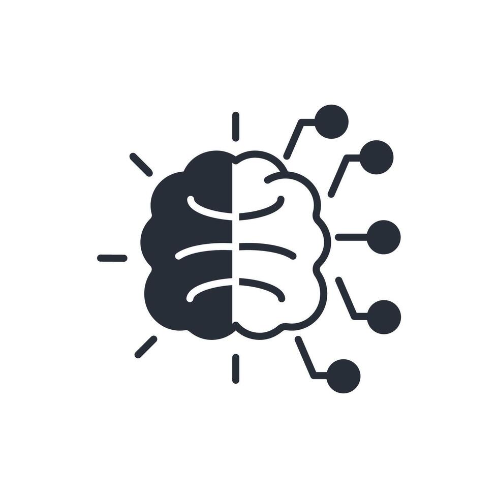 machine learning icon. .Editable stroke.linear style sign for use web design,logo.Symbol illustration. vector