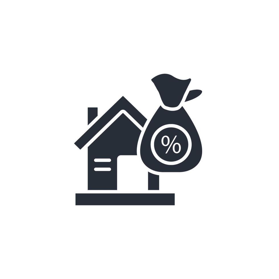 property tax icon. .Editable stroke.linear style sign for use web design,logo.Symbol illustration. vector