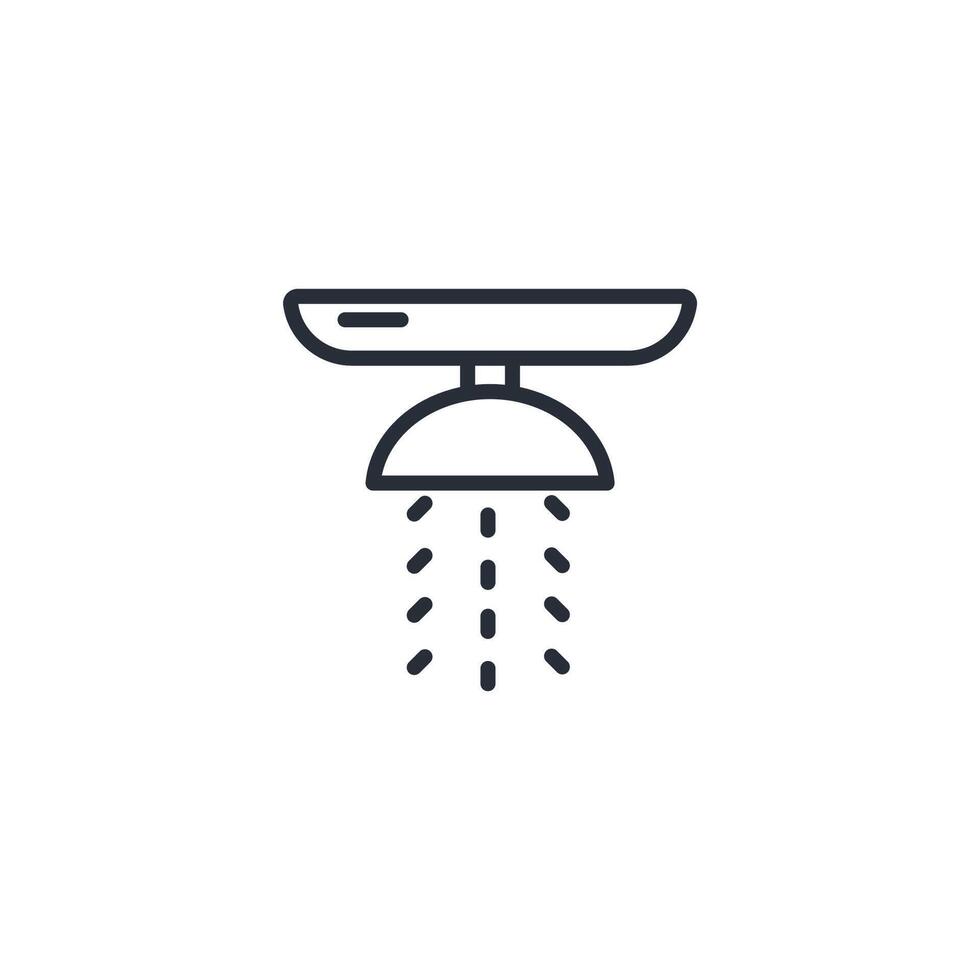 fire sprinkler icon. .Editable stroke.linear style sign for use web design,logo.Symbol illustration. vector