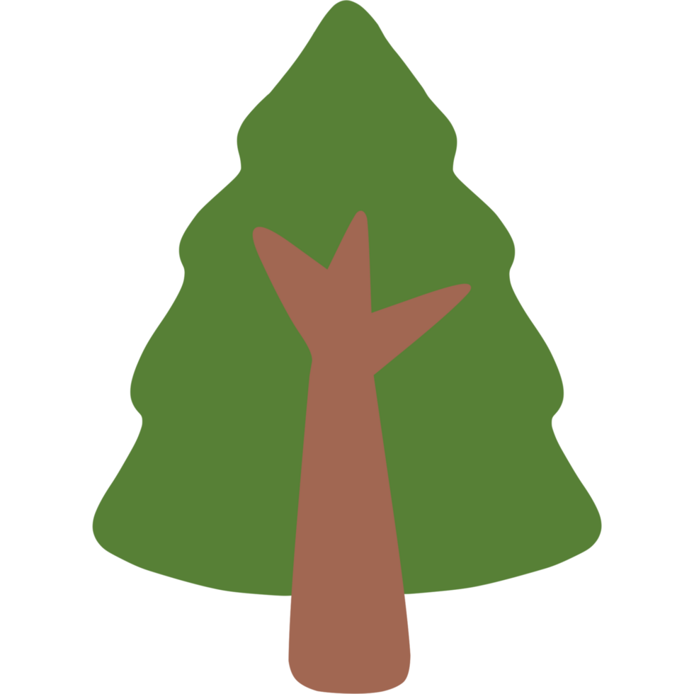 Cute tree illustration png