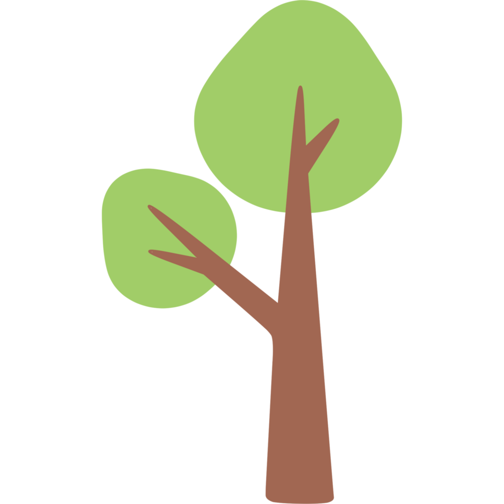 Cute tree illustration png