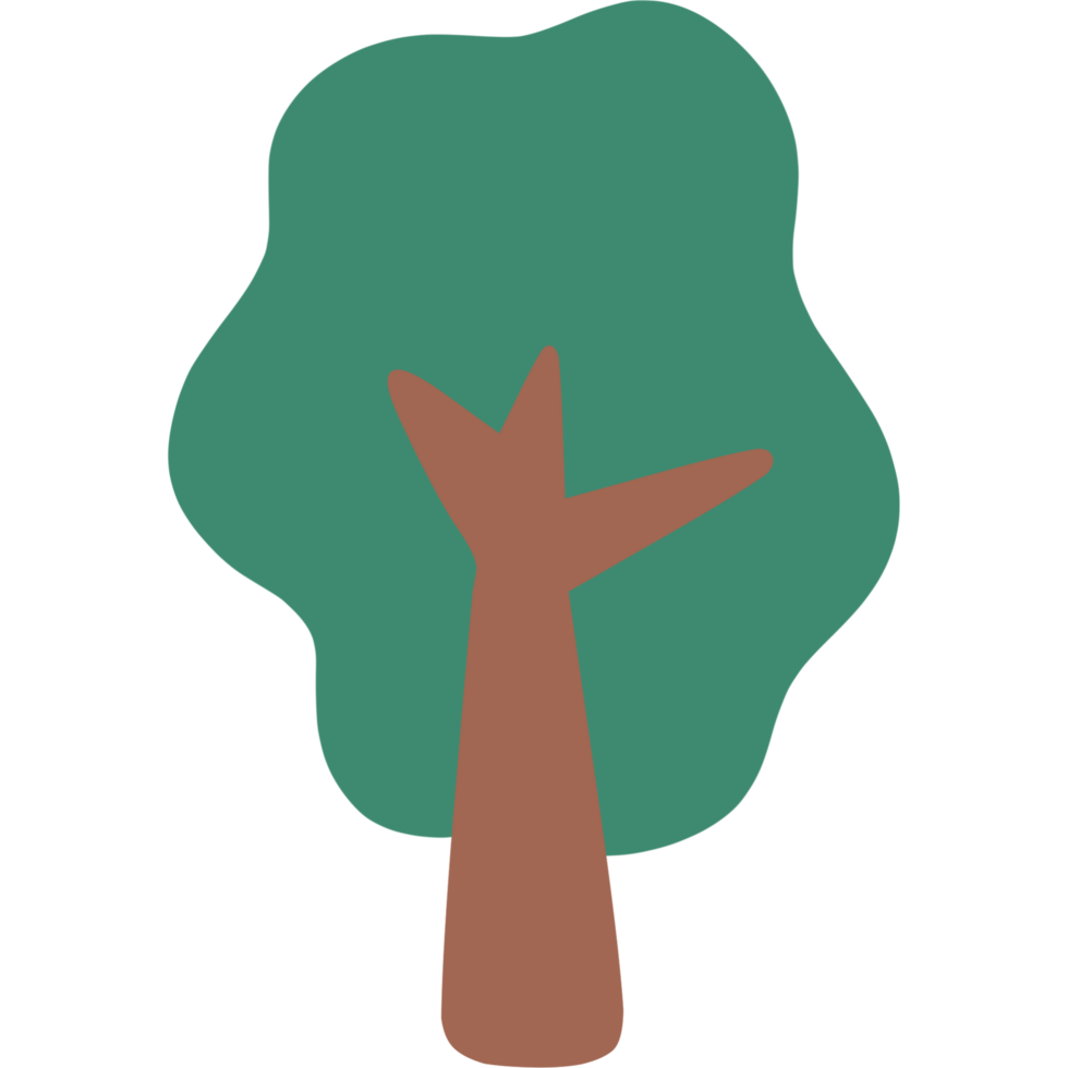Cute tree illustration png