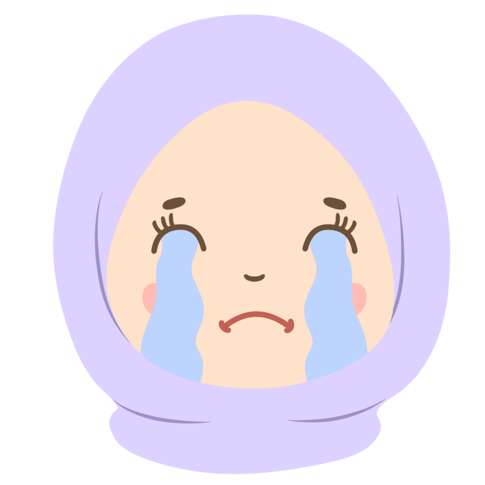 girl emotion face illustration png