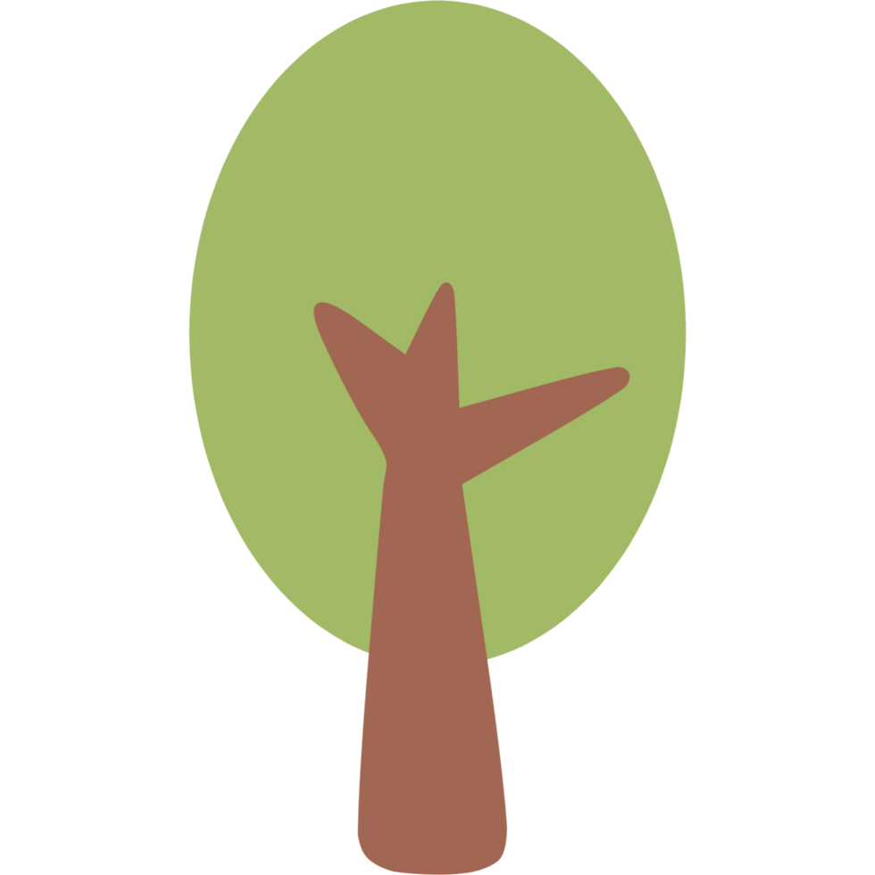 Cute tree illustration png