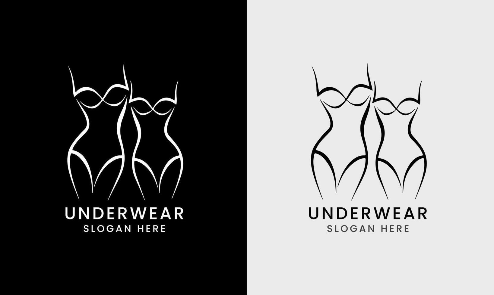 Underwear, ladies underwear, woman body style icon beauty girl woman bikini sexy element vector