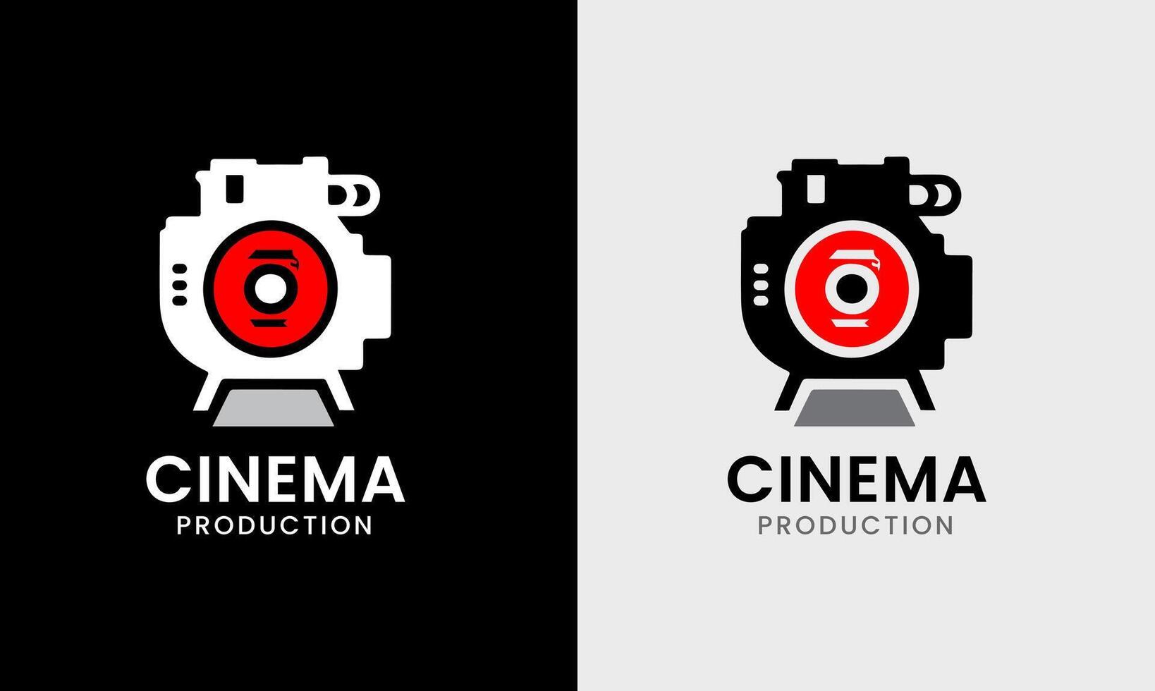 Film cinema production media camera multimedia symbol studio industry graphic design logo icon vector