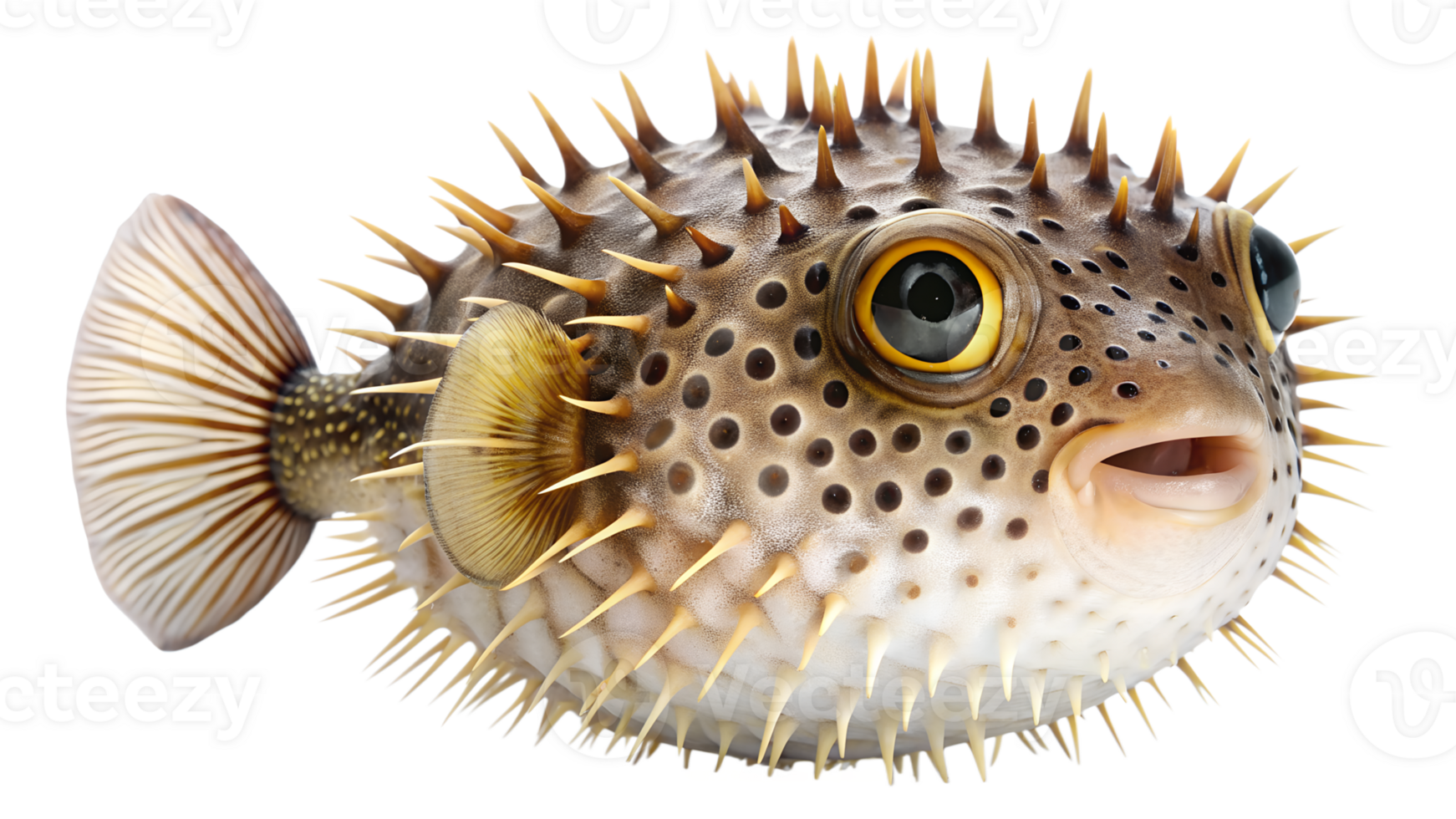 Pufferfish isolated on background png