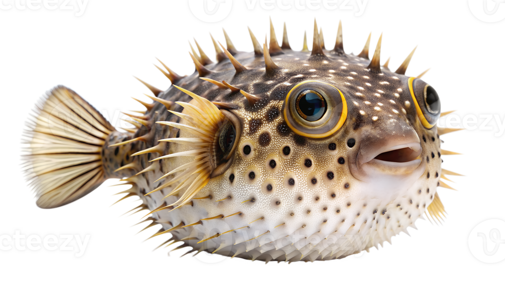 Pufferfish isolated on background png