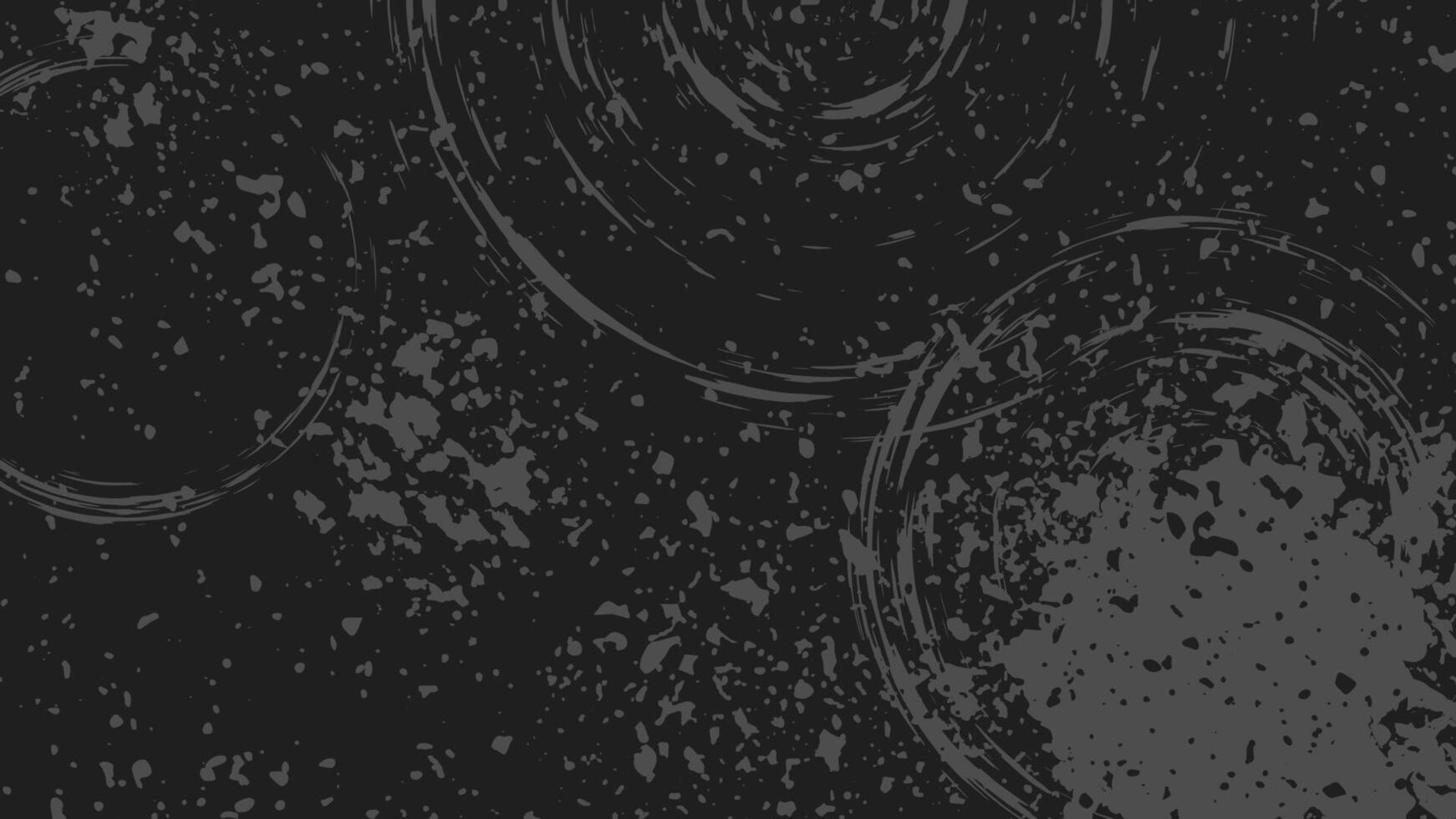 Horizontal Dark Gray Grunge Background with Splashes and Scuffs vector