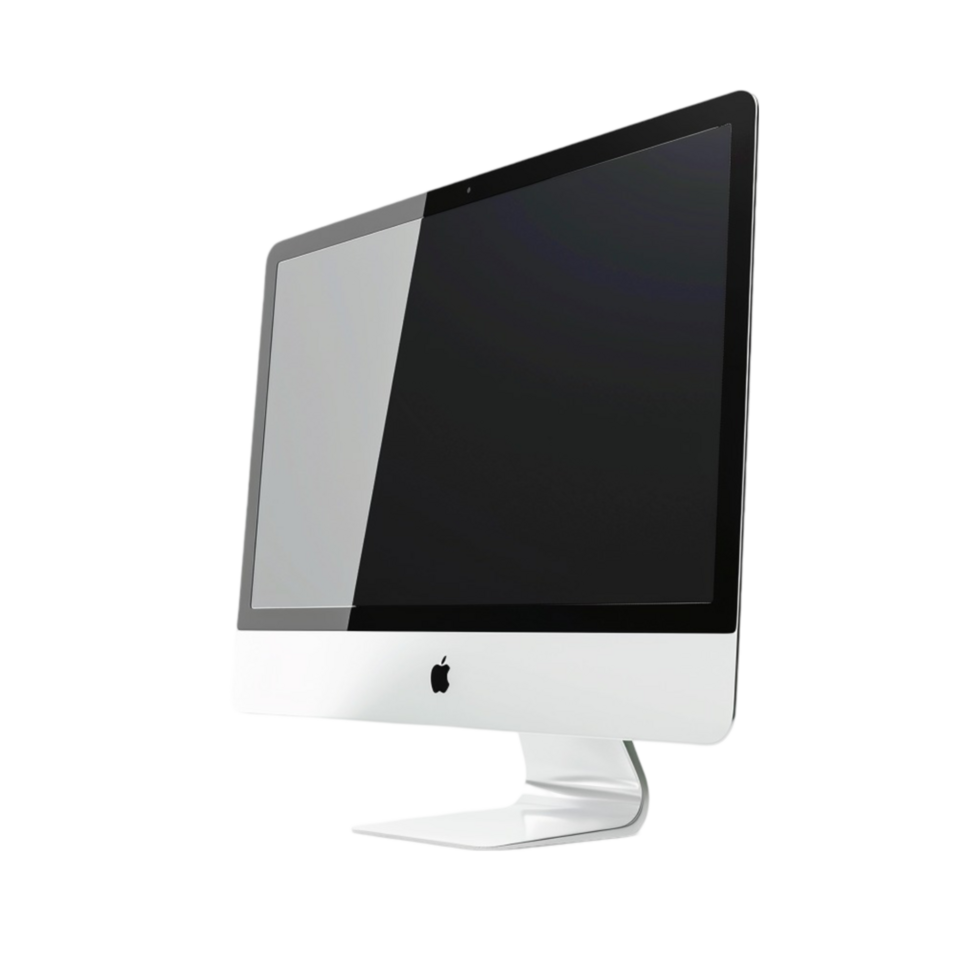 Apple Computer Monitor on White Background png