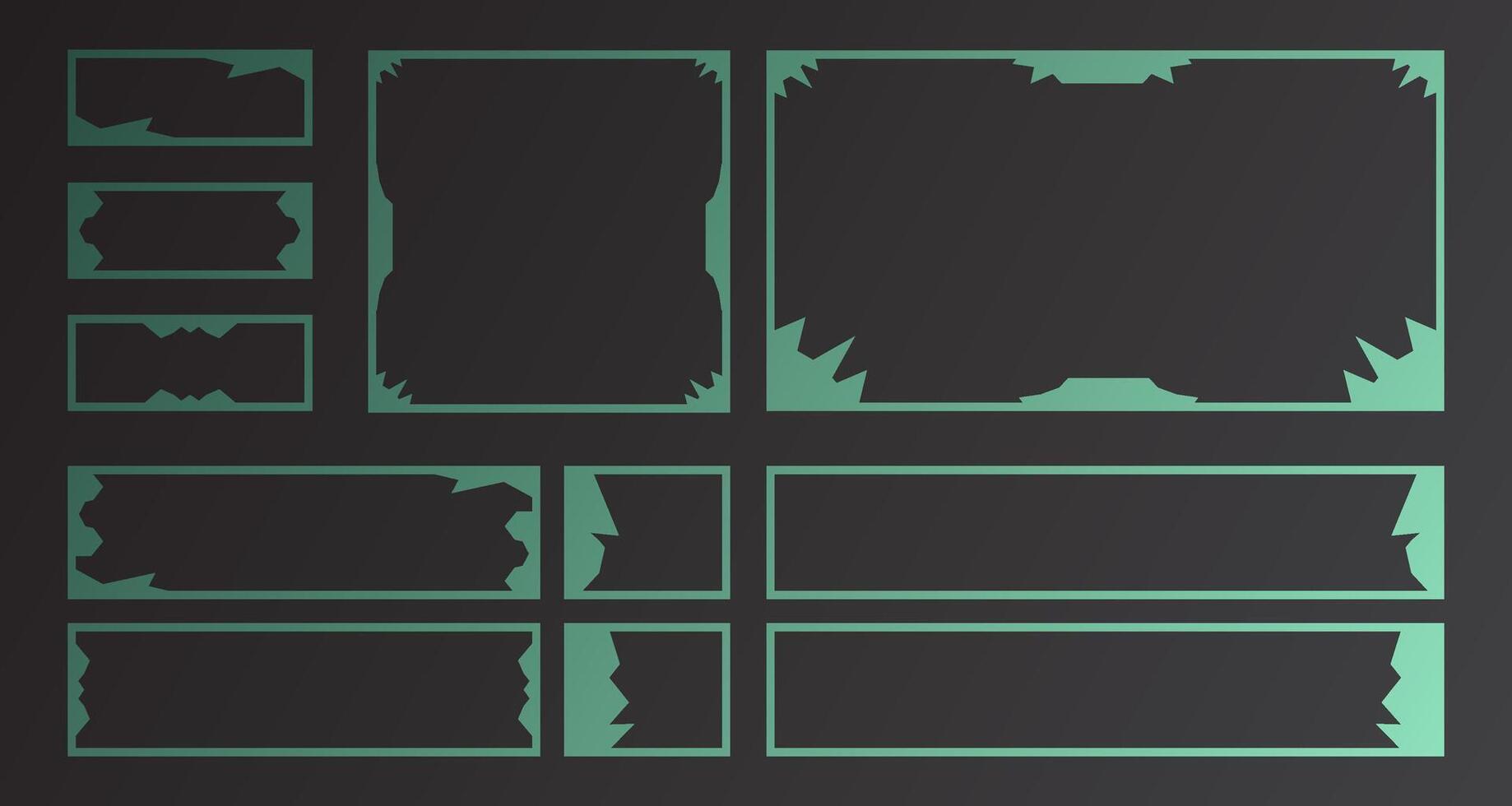 Futuristic digital streaming screen interface. Live stream panel design template vector