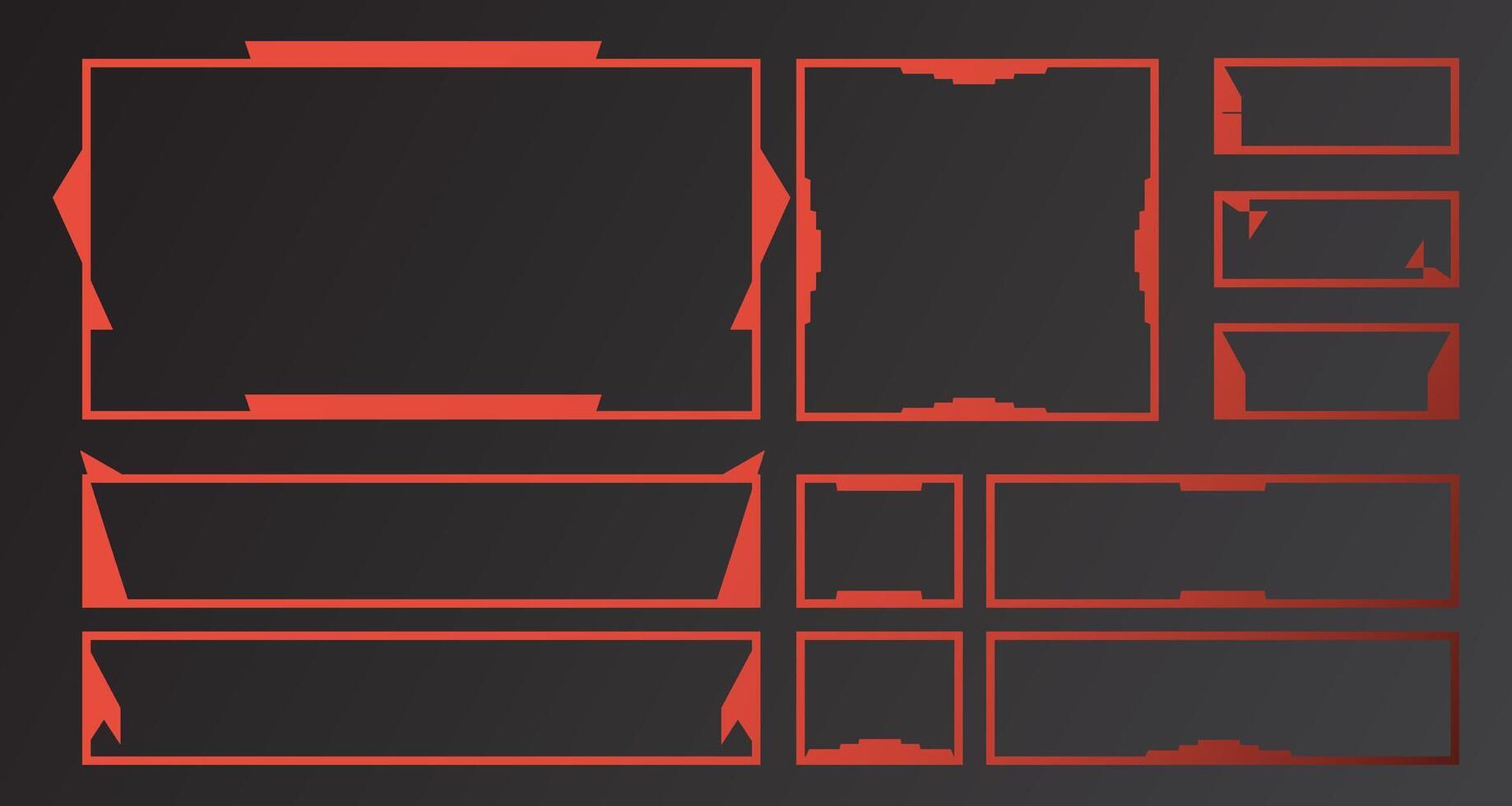 Digital frame technology futuristic Virtual Interface vector