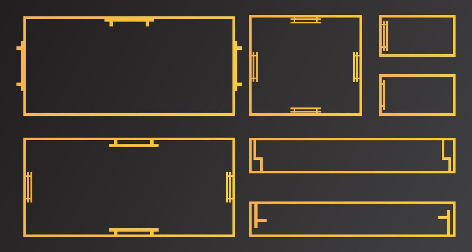 Digital streaming panel frame for streaming broadcast vector