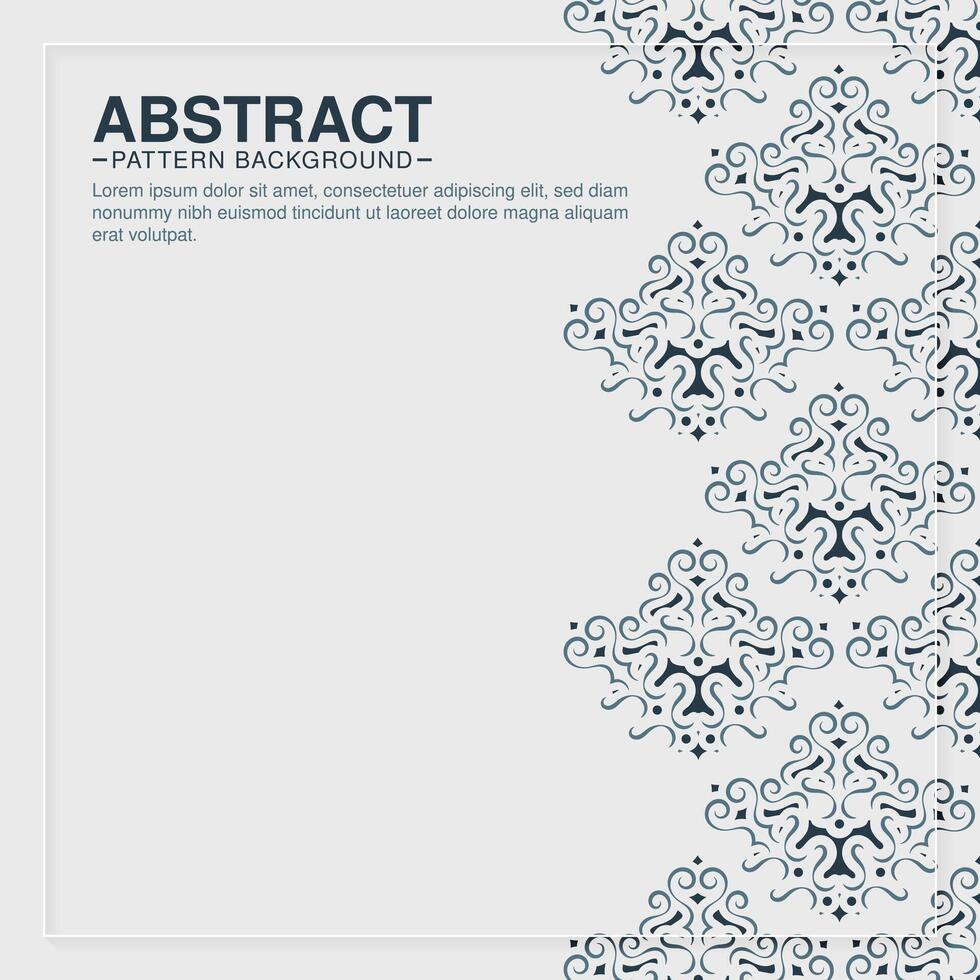 Elegant white background with border pattern vector