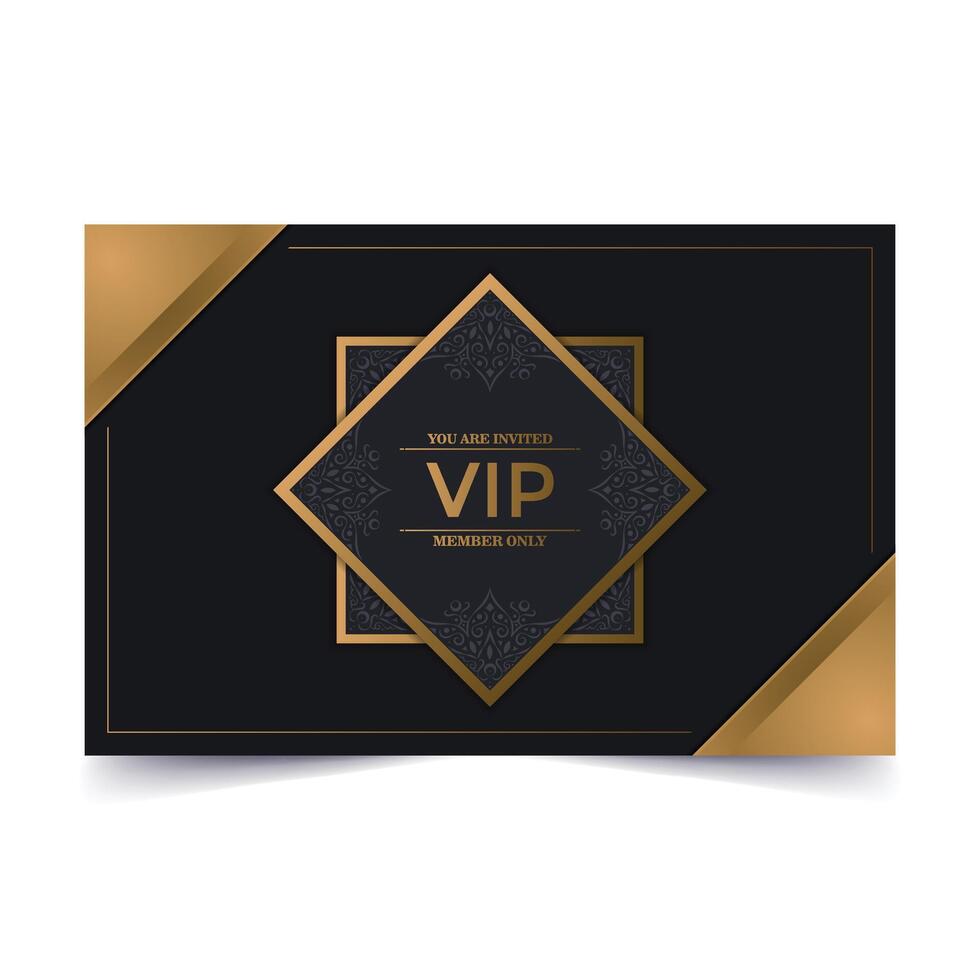 Elegant VIP ornament background vector
