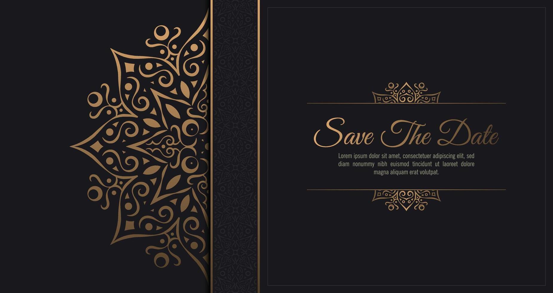 luxury invitation background style ornamental pattern vector