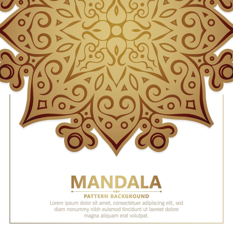 Elegant white mandala background concept vector