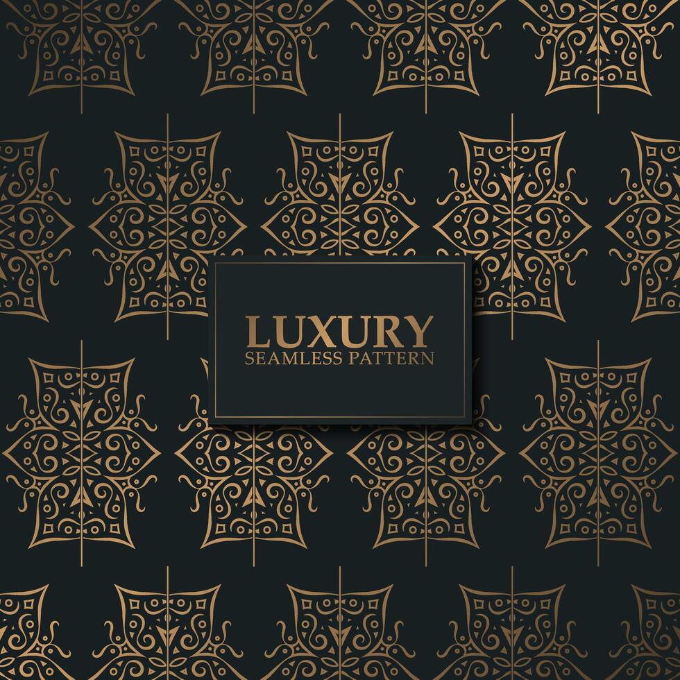 luxury dark seamless pattern background vector