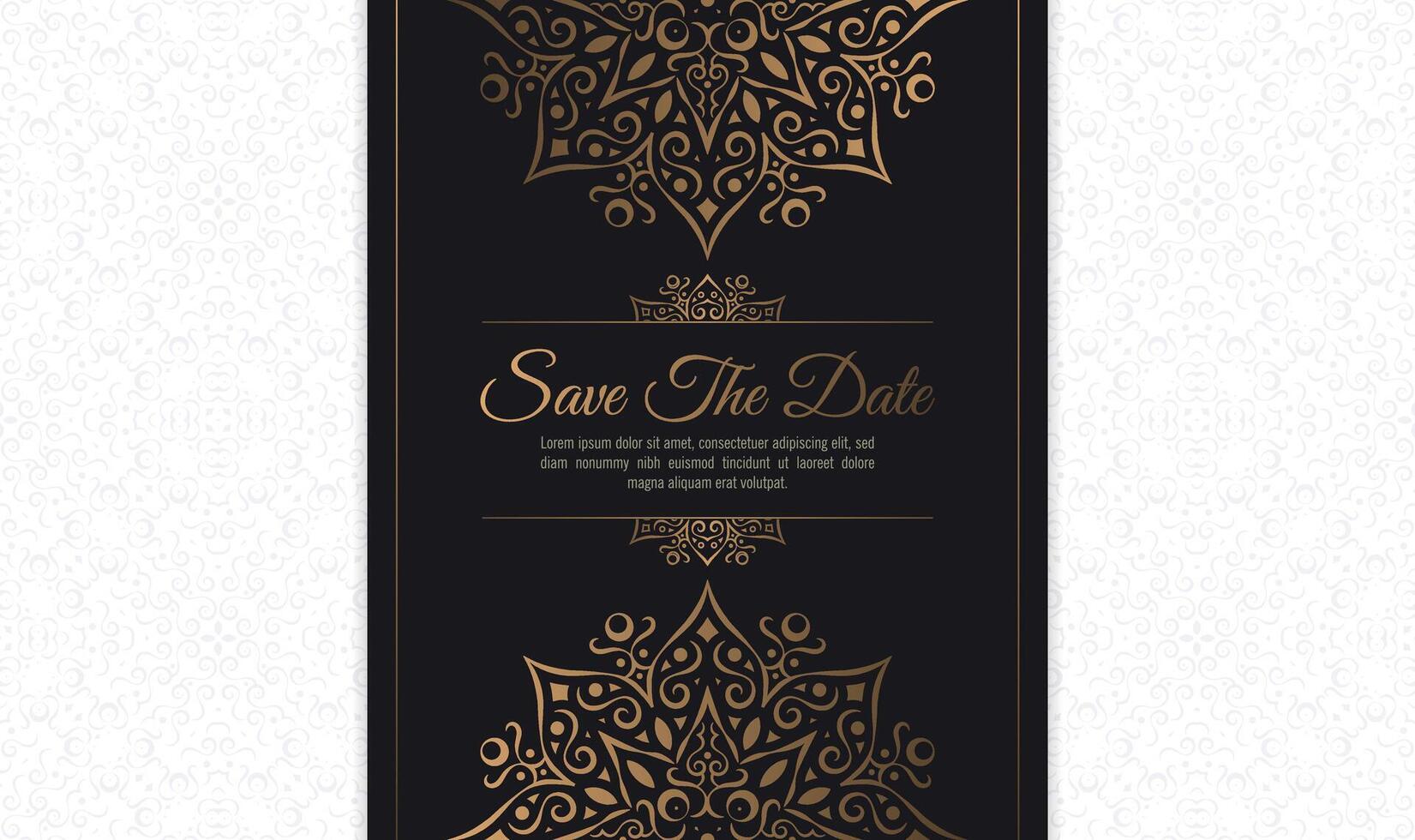 luxury invitation background style ornamental pattern vector