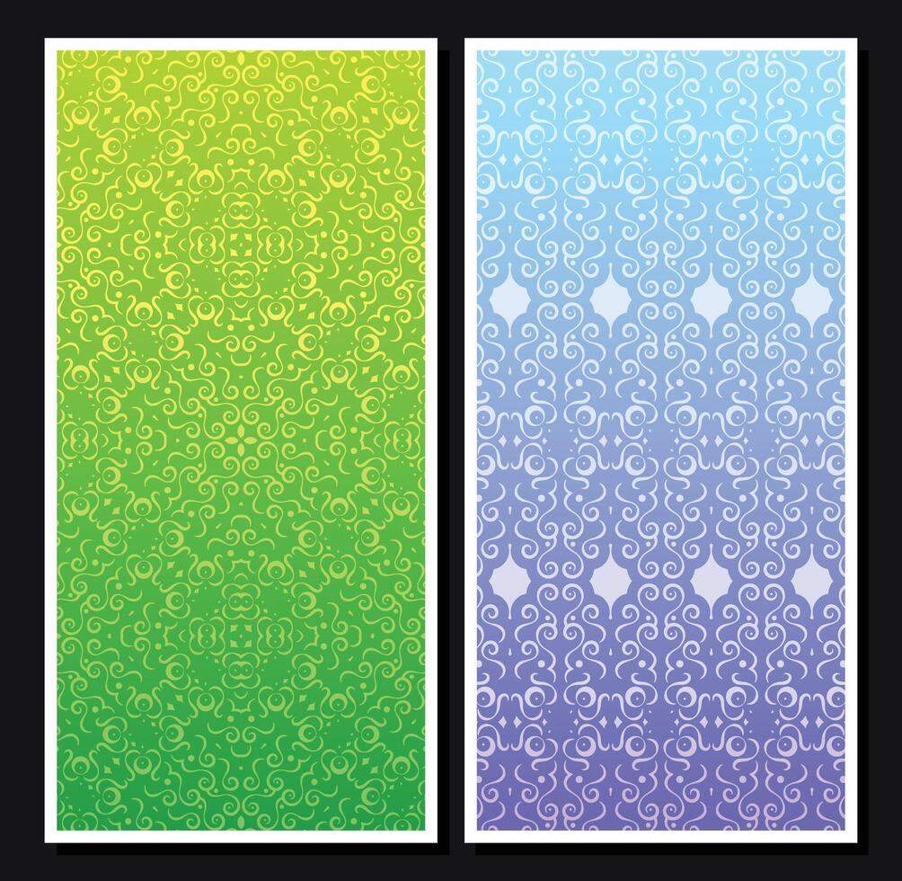 colorful abstract pattern vertical banner vector