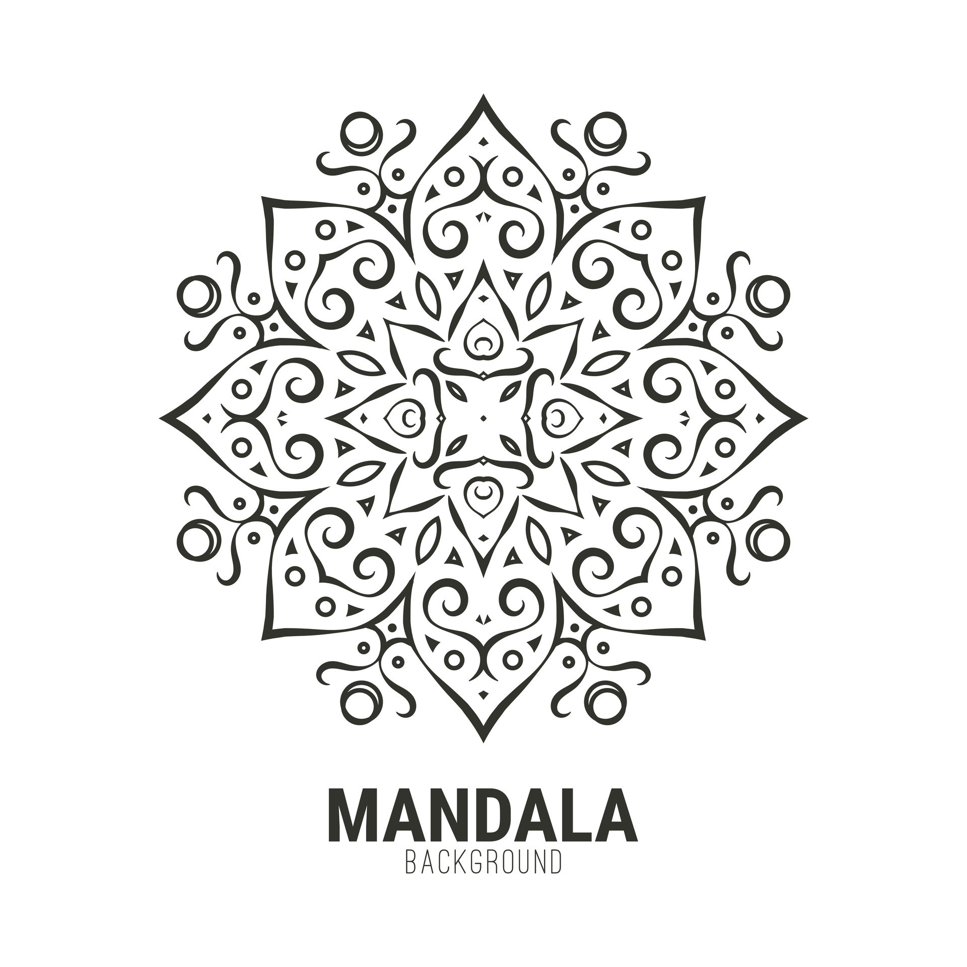 Mandala flat background design template 47406566 Vector Art at Vecteezy