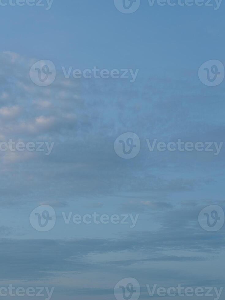 Blue Sky with Clouds in Summer photo