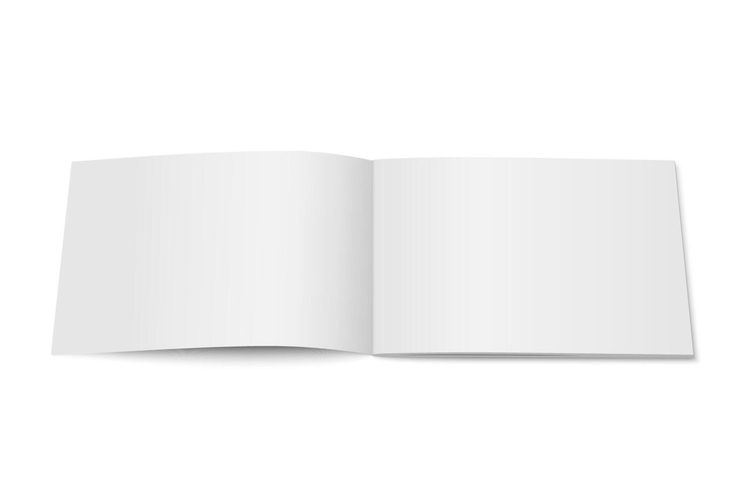 white mock up of magazine isolated. vector