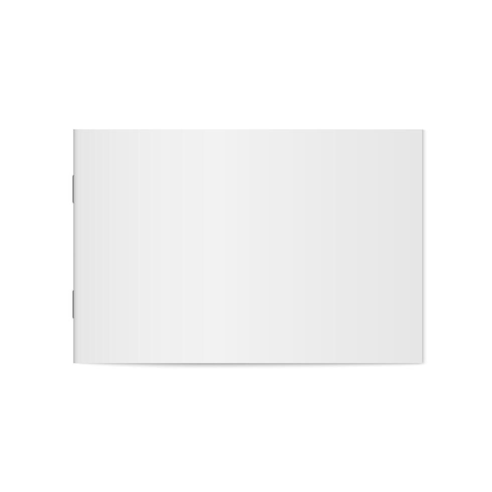 mock up of booklet isolated. vector