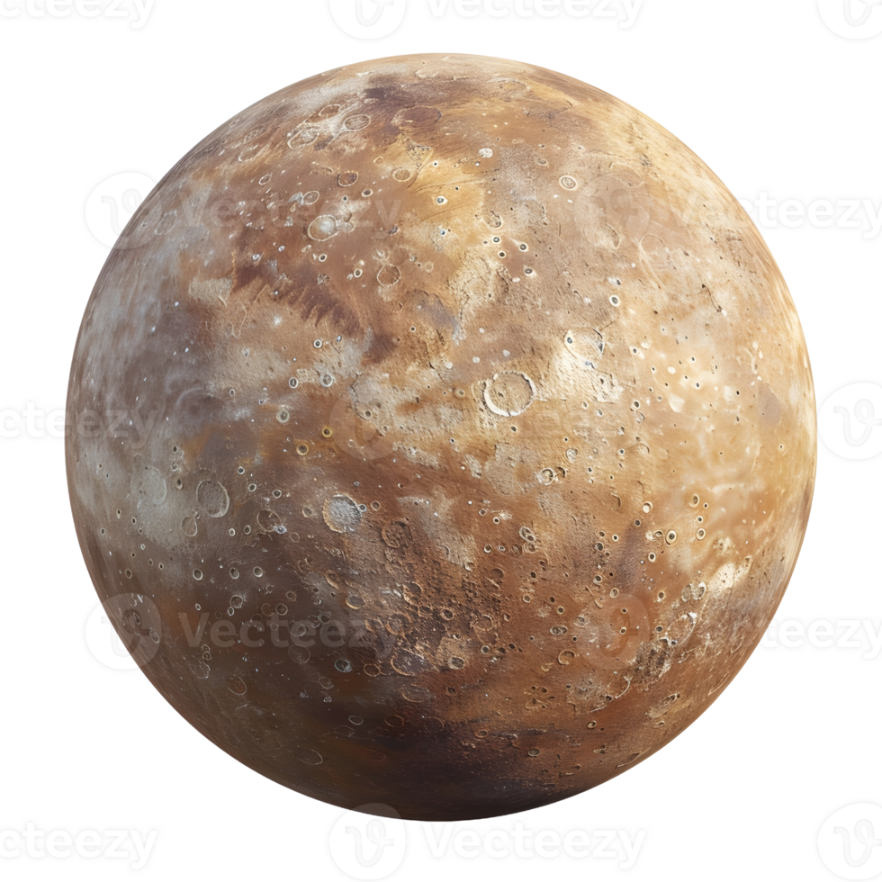 planet mars, isolated on transparent backgrounds, AI-Generated png