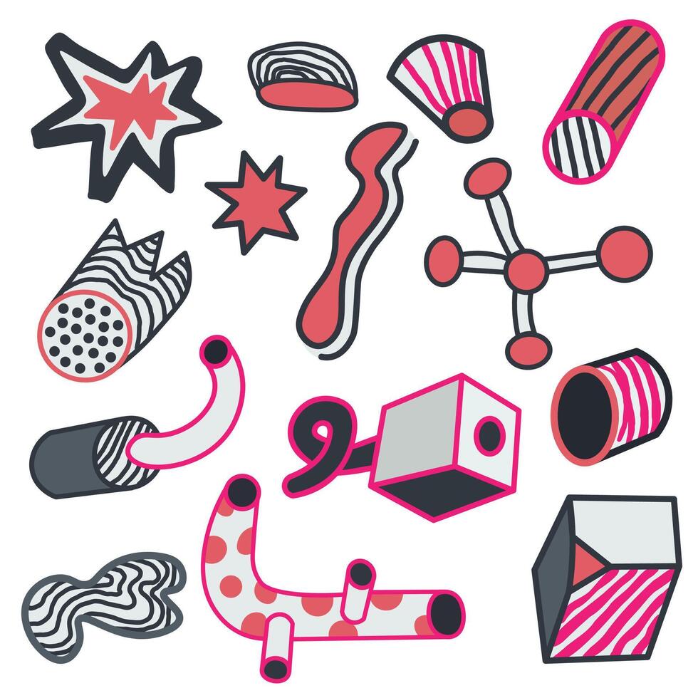 abstract geometry backgrounds objects vector