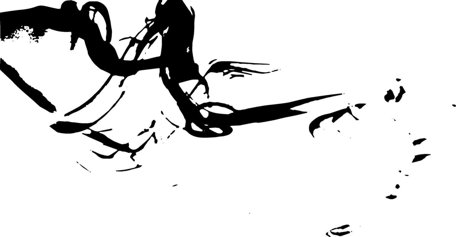 Rustic splash texture. Abstract background. Weathered surface and shape. Dirty and damaged backdrop. vector