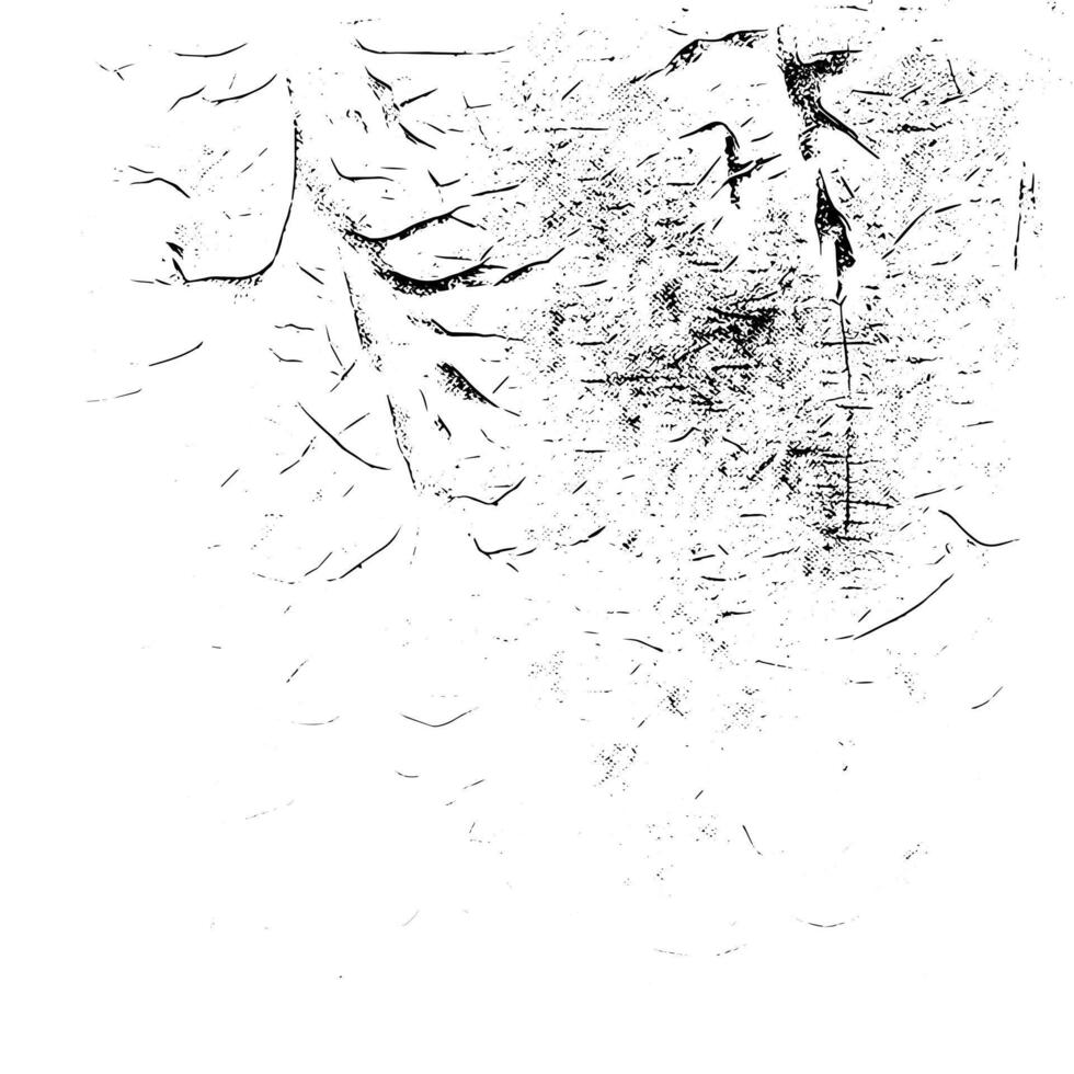 Rustic grunge texture with grain and stains. Abstract noise background. Weathered surface. vector