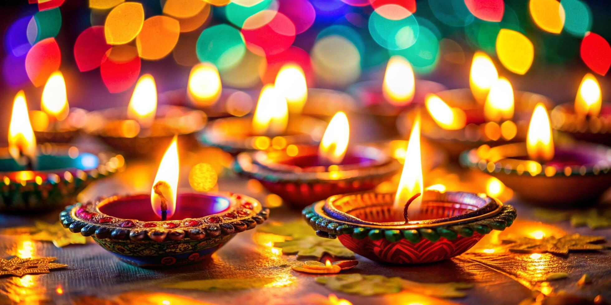 happy diwali indian festival background with candles diwali day happy diwali day photo