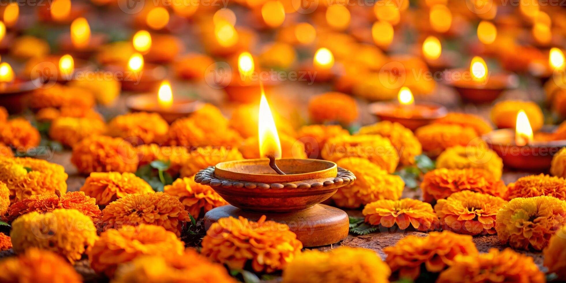 happy diwali indian festival background with candles diwali day happy diwali day photo