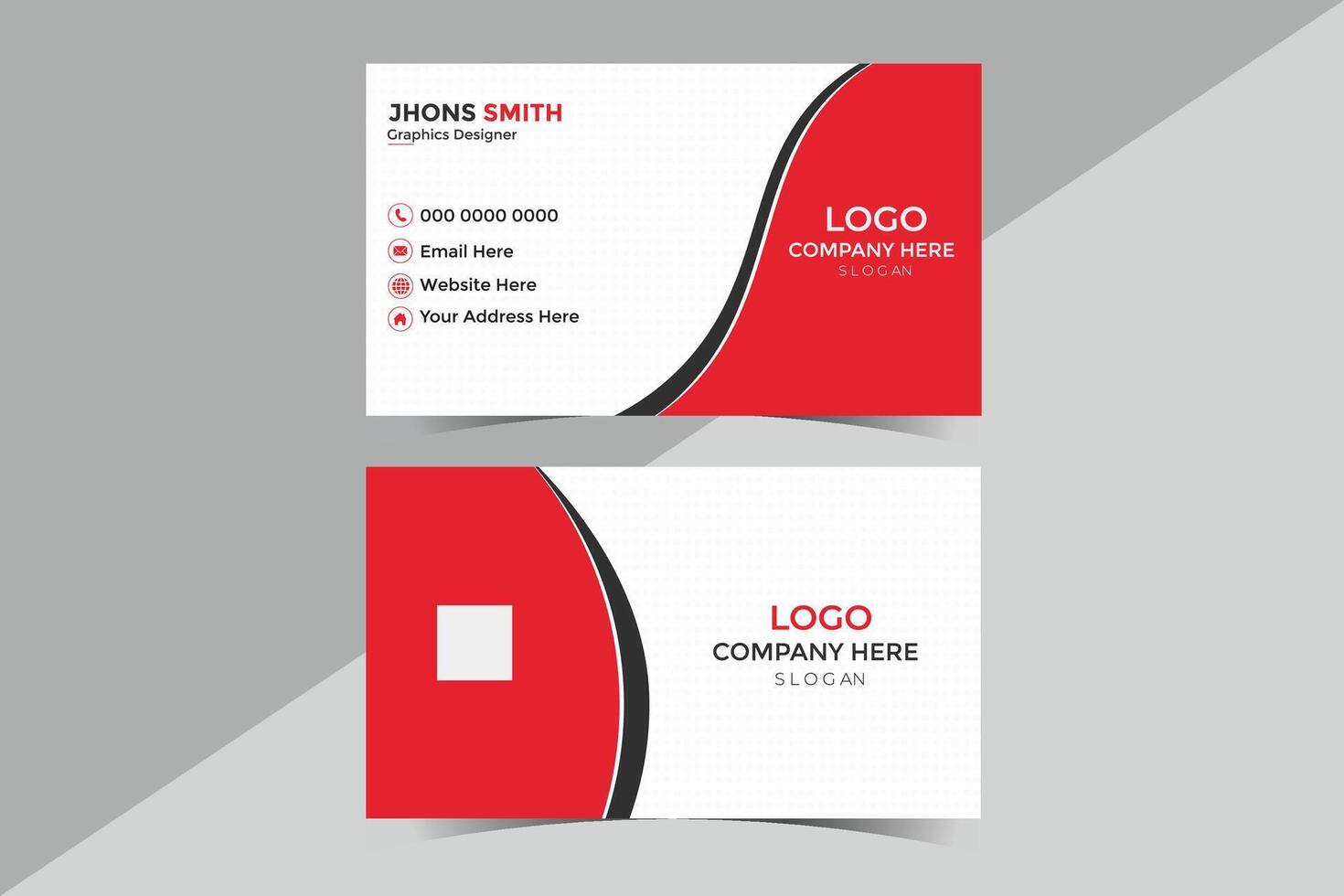 Business Card Design vector