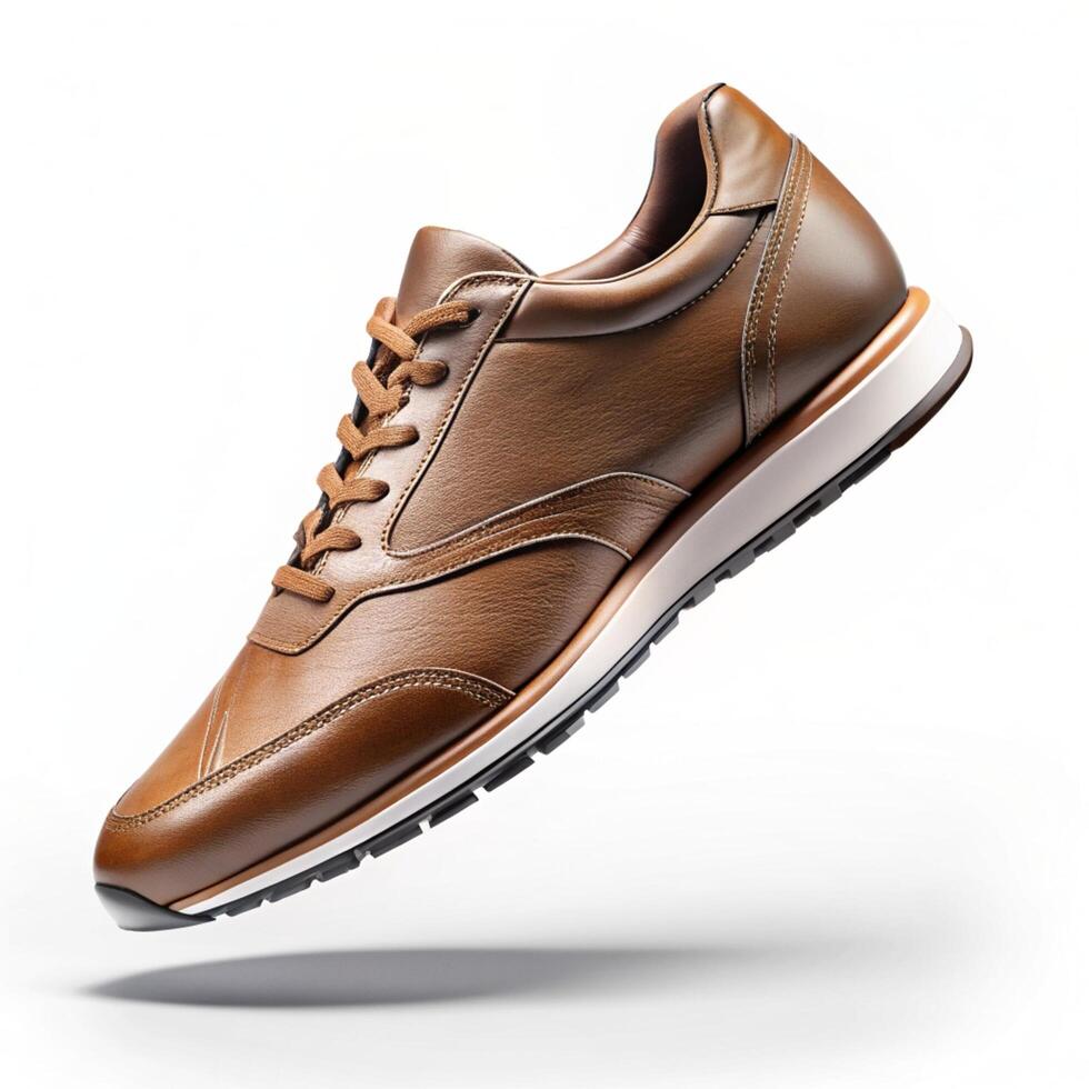Running shoes or sneakers on a white background photo