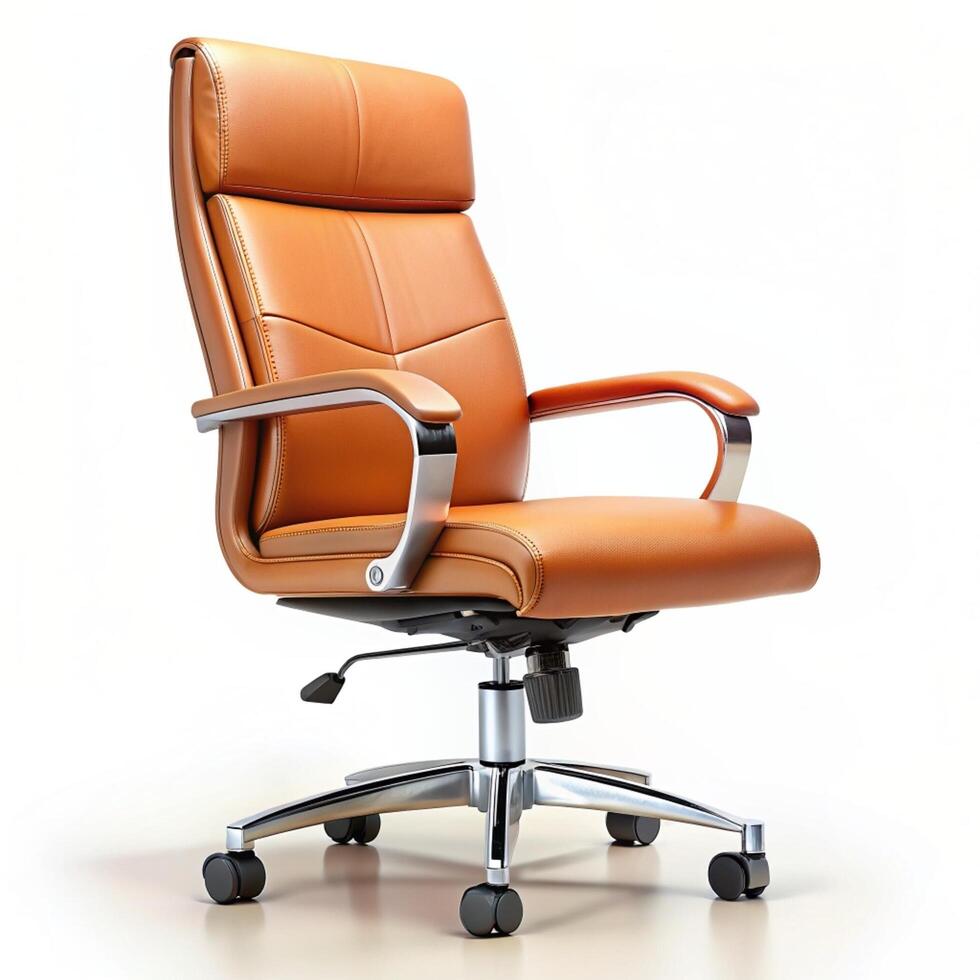Task chair isolated on white background photo