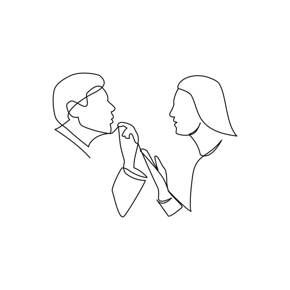 Man and woman arguing vector