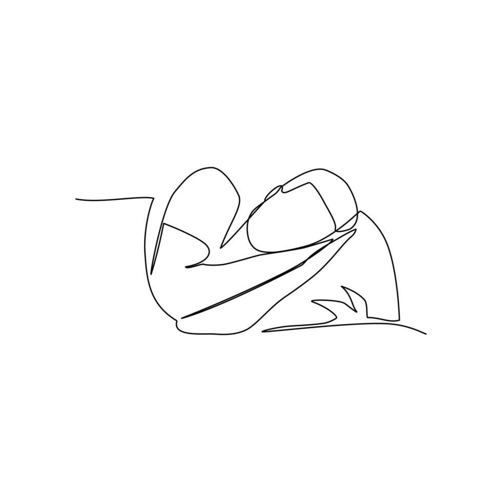 Sleeping man illustration vector