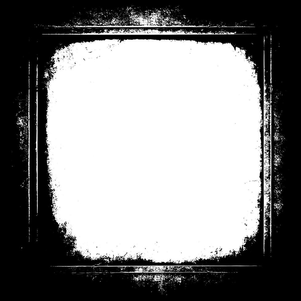 Grunge border texture background. Abstract frame overlay. Dirty and damaged backdrop. vector