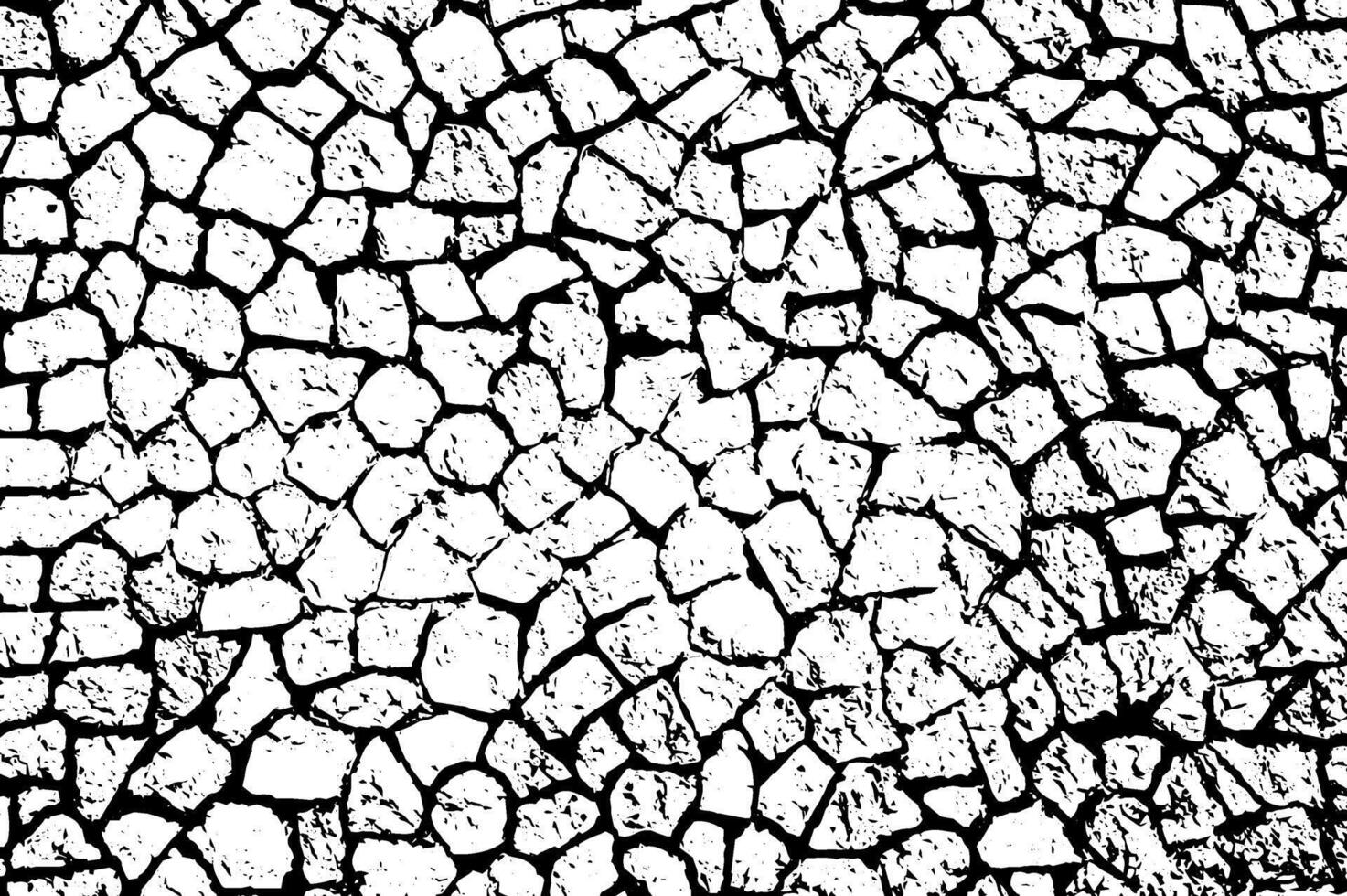 Rustic cracked texture with many cracks and scratches. Abstract background. Broken and damaged surface. vector