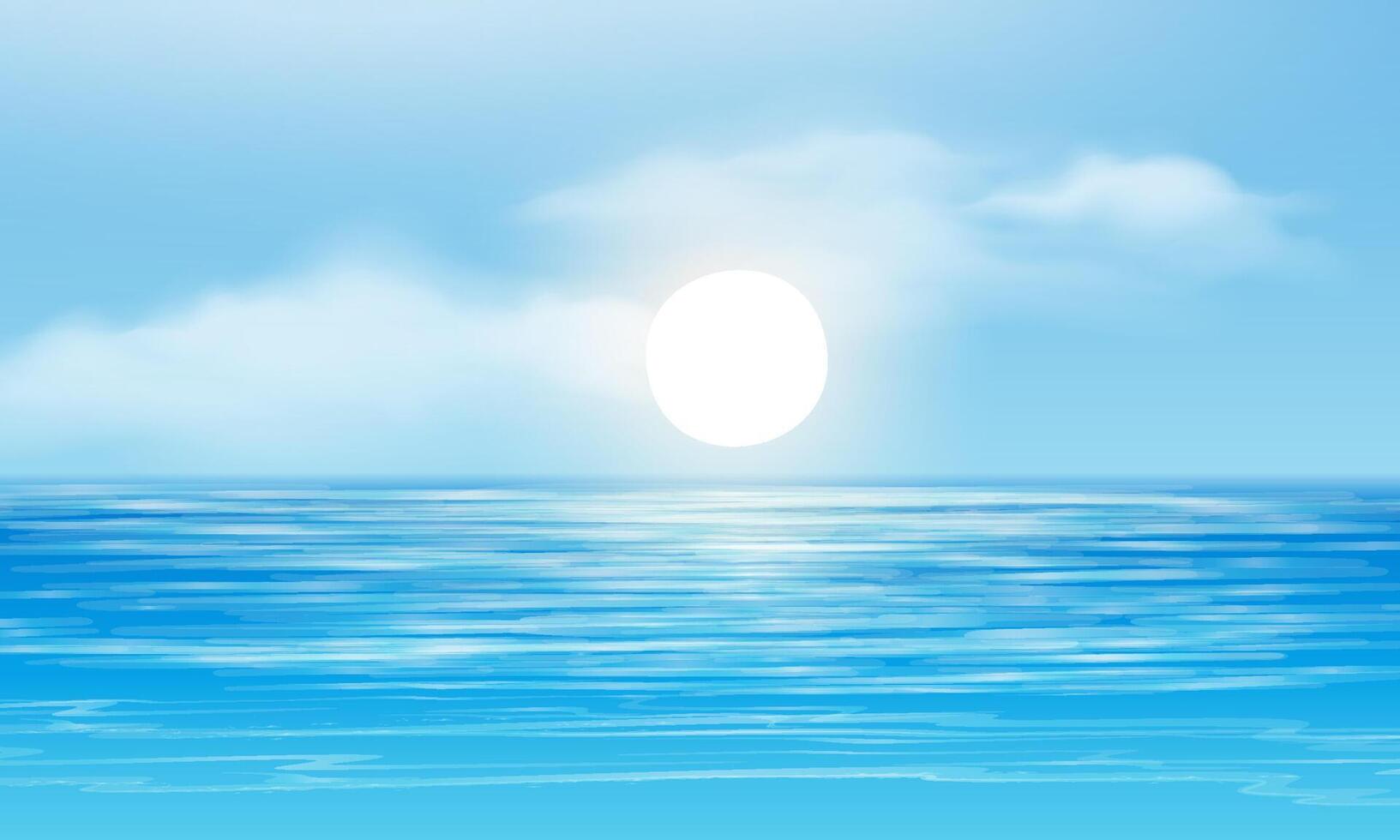 The Rising and Setting Sun rays vector