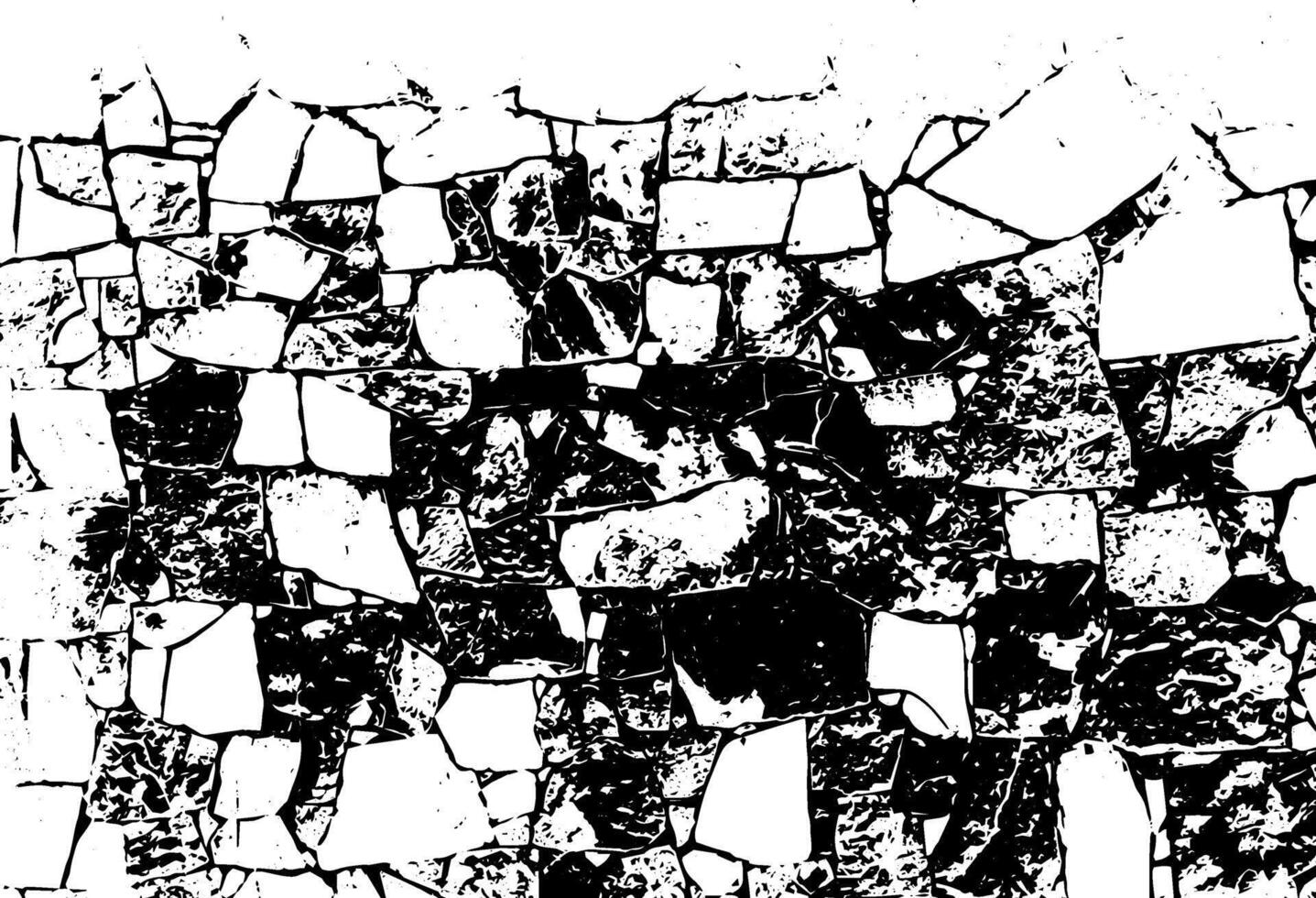 Rustic cracked texture with many cracks and scratches. Abstract background. Broken and damaged surface. vector