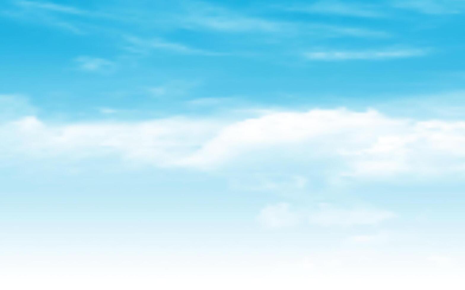 Realistic Blue Sky with Cloud Background vector