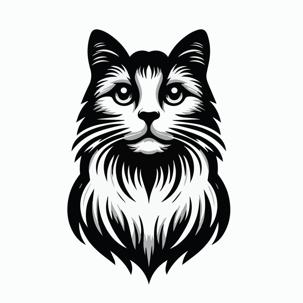 Cat Art Silhouette Illustrations vector