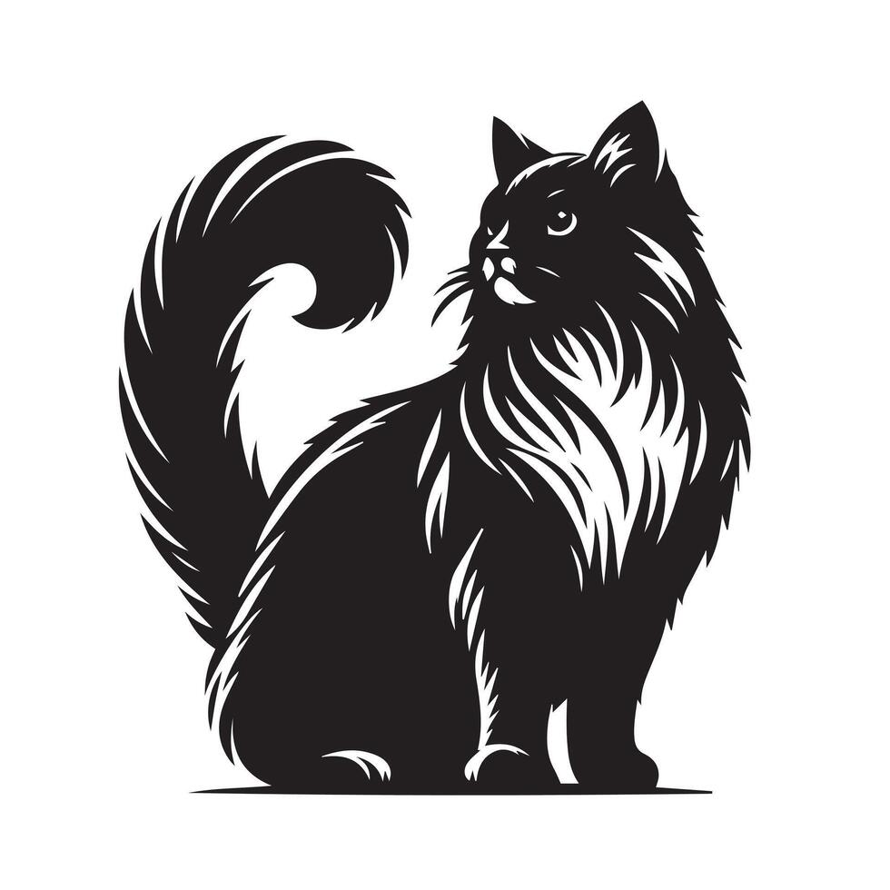 Cat Art Silhouette Illustrations vector