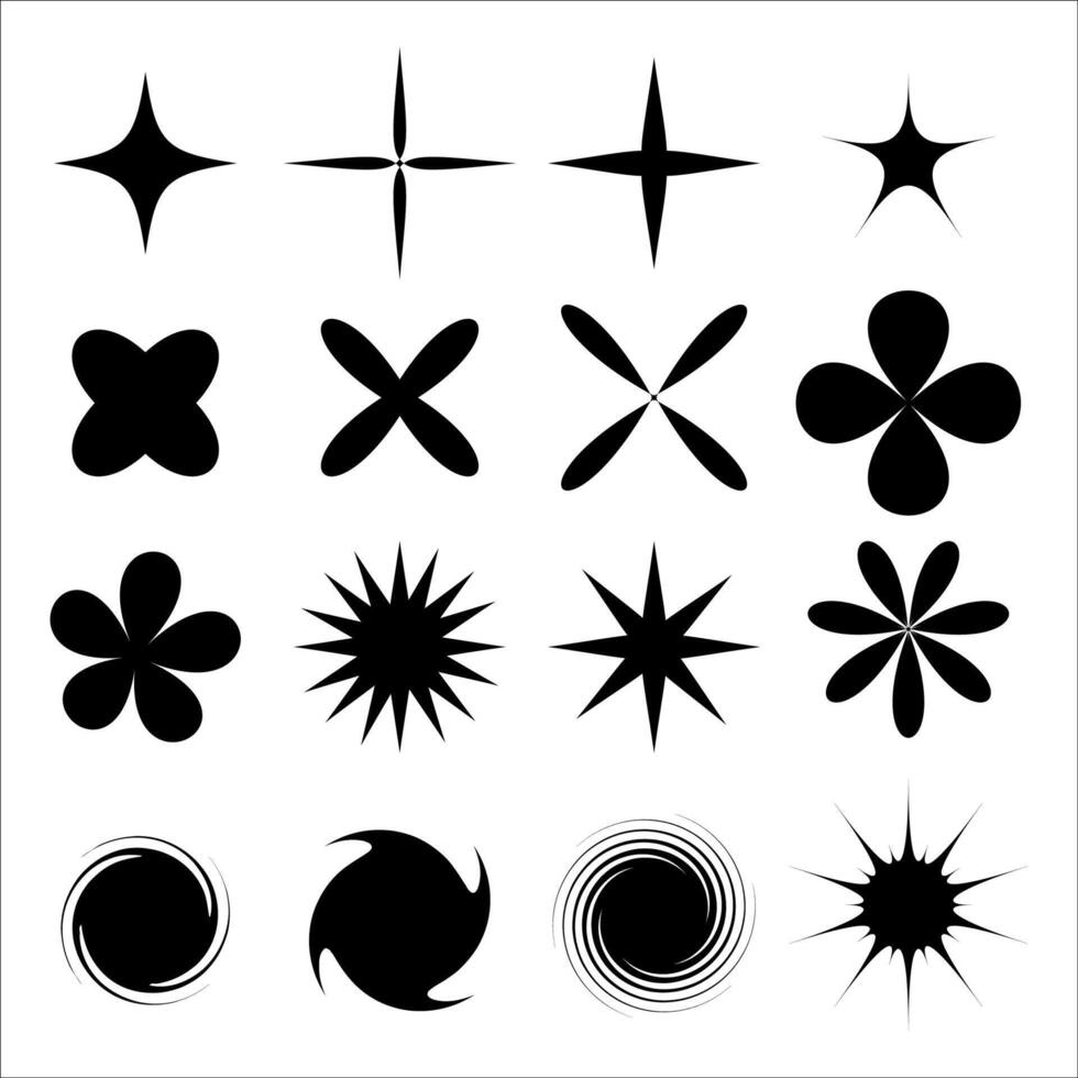 Abstract shapes collection. Design elements vector
