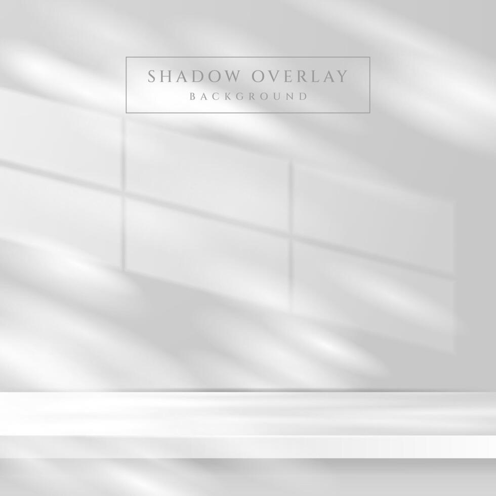 Aesthetic Shadow Overlay Effects on Sunlight Background vector